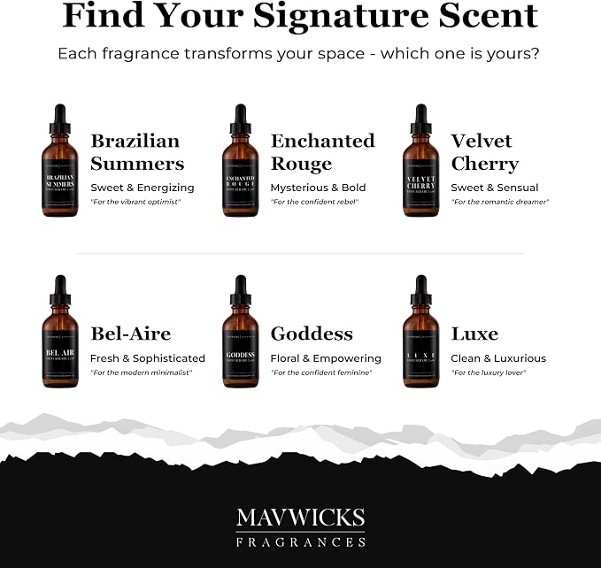 Mavwicks Diffuser Oil (Goddess) – 2oz Premium Essential Oil Blend for Aromatherapy Diffusers, Long-Lasting Luxury Home Fragrance for Living Room, Bedroom, Office, Bathroom & Hotel