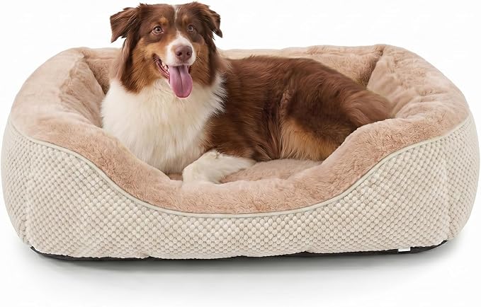 Large Dog Beds Large Sized Dog, Washable Orthopedic Warming Soft Sleeping Durable with Anti-Slip Bottom