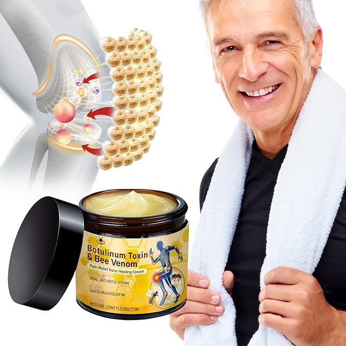 2Pcs Bee Venom Joint Gel Cream, Bee Venom Advanced Joint and Bone Cream, Advanced Professional New Bee Venom Professional Gel, for Back, Neck, Hands, Knee