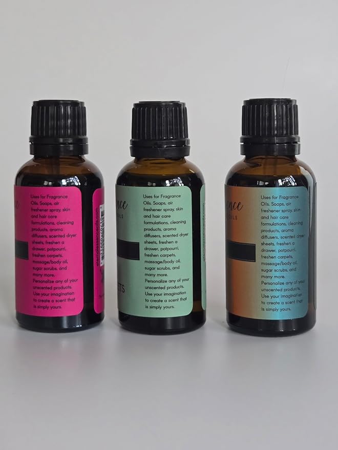 30ML - Trio (3) - Mermaid, Seaside Citrus & Mountain Meets Ocean - Premium Fragrance Oil Trio - 30ML