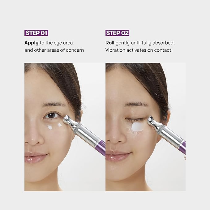 VT COSMETICS Reedle Shot Firming Eye Cream (0.51 fl oz / 15 ml), Micro-Vibration Eye Treatment for Wrinkles & Elasticity, Peptide & Hyaluronic, Korean Skincare