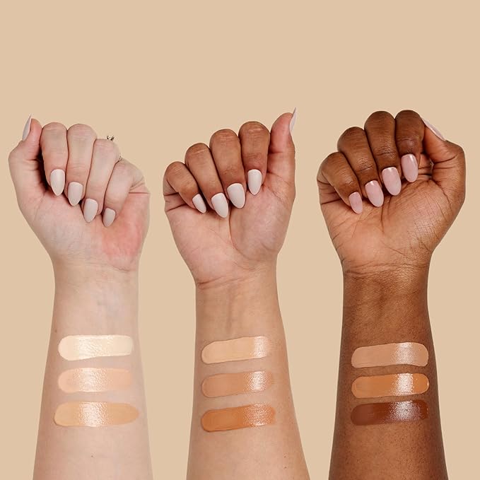 Sigma Beauty Skin Perfector – Hydrating Skin Tint Foundation for Lightweight, Buildable Coverage, With Hyaluronic Acid, Niacinamide Serum, and More (5 Dark Golden Tint, 1.12oz)