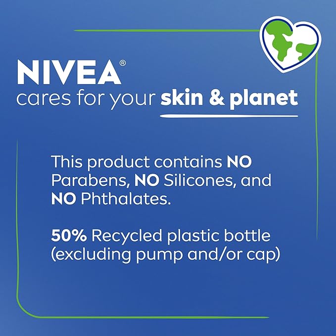 NIVEA Sheer Hydration Skin Firming Body Lotion with Q10 and Vitamin C, 72-Hour Body Moisturizer for Normal to Dry Skin, 16.9 Fl Oz Pump Bottle
