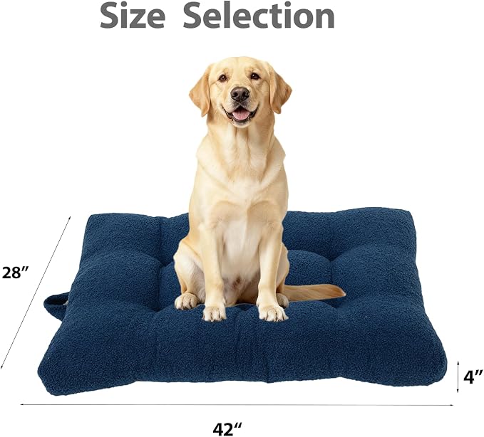 Washable Dog Couch Bed, Pet Sofa with Removable Cushion & Non-Slip Bottom, Orthopedic Plush Furniture for Medium/Large Dogs,Cat & Dog Loveseat.(Blue)