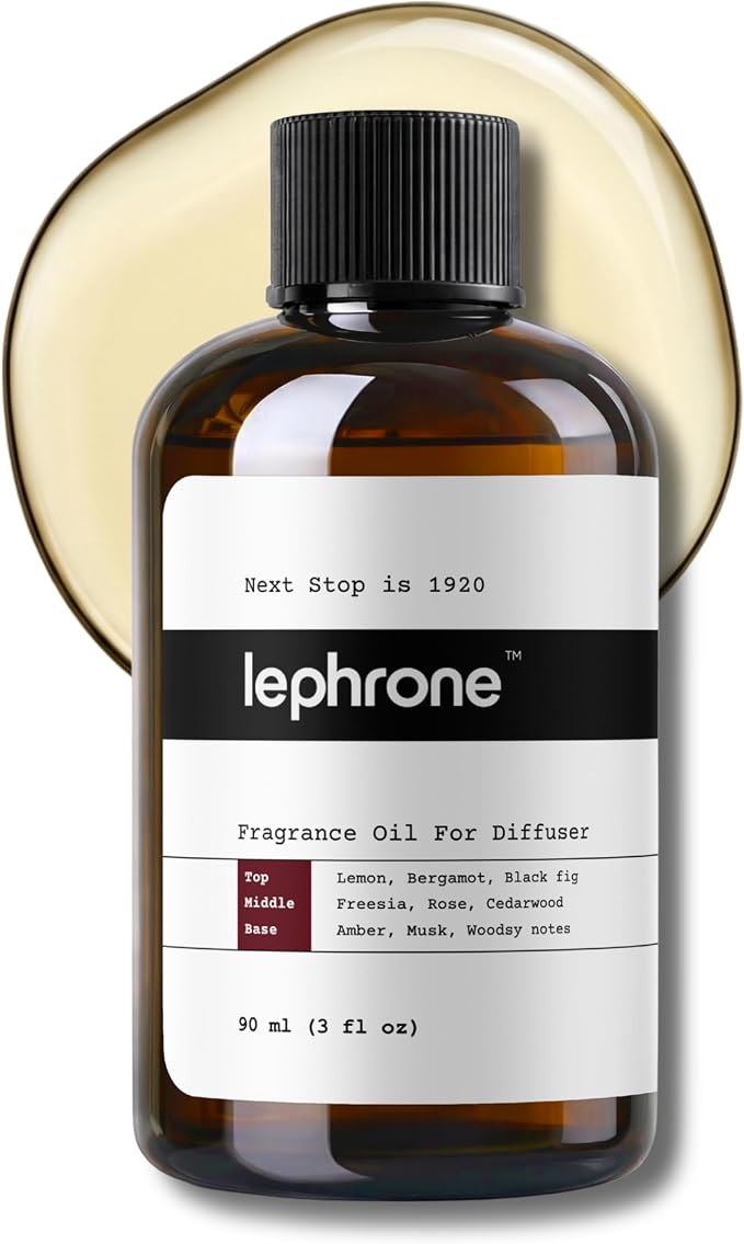Essential Oil for Waterless Diffusers, Premium Aroma Oil for Home Scenting, Fragrance Oils for Cold Air and Ultrasonic, Pure, Hotel Luxury, Aromatherapy 3 fl oz (Next Stop is 1920)