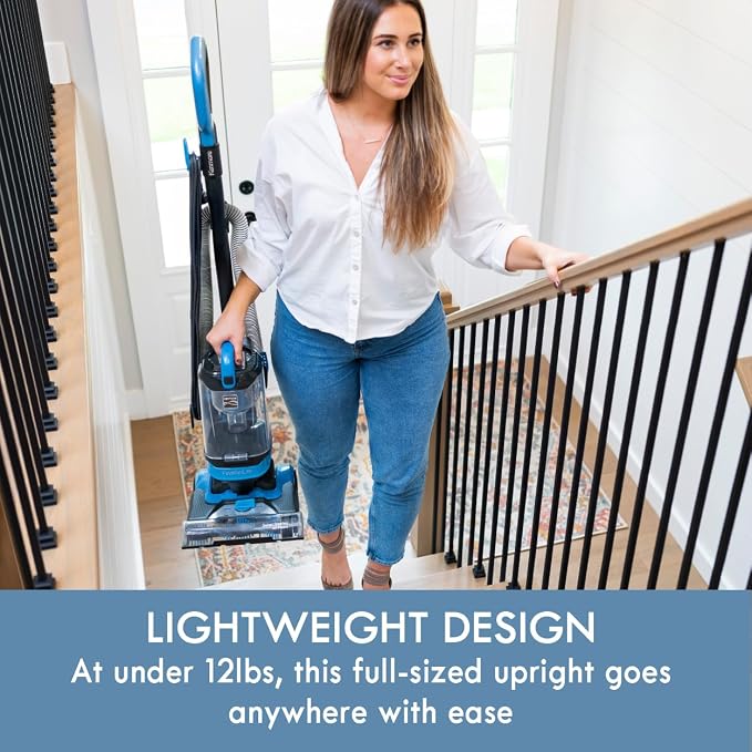 Kenmore Lightweight Bagless Upright Vacuum Cleaner | 4 Height Adjustment, Pet HandiMate Tool and 2 Cleaning Tools for Carpet, Hard Floor and Pet Hair - DU1040