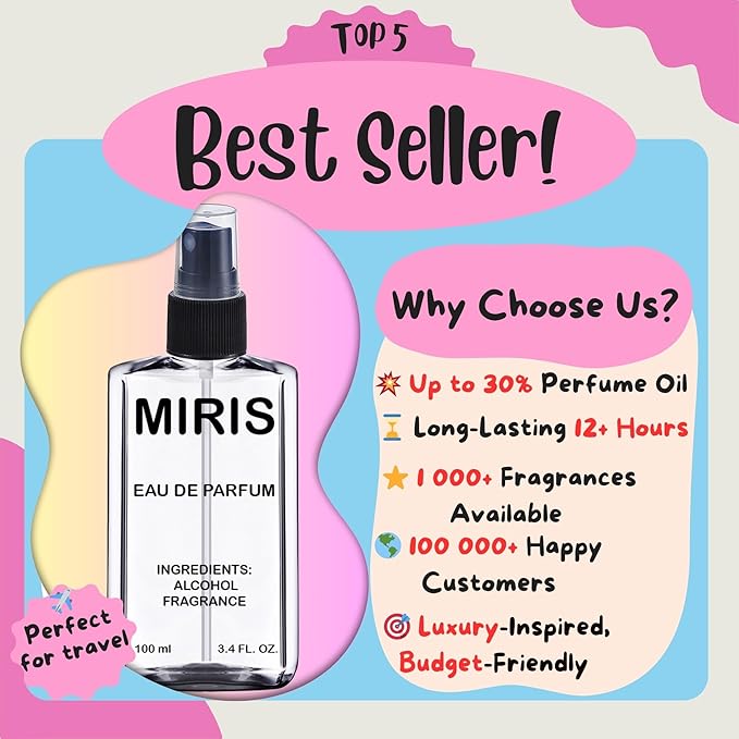MIRIS No. 16269, Inspired by Guilty Pour Homme, Long-Lasting Eau de Parfum for Men, Spray 3.4 Fl Oz / 100 ml