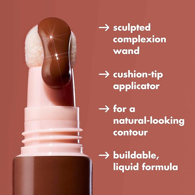 e.l.f. Halo Glow Contour Beauty Wand, Liquid Contour Wand For A Naturally Sculpted Look, Buildable Formula, Vegan & Cruelty-free, Medium/Tan