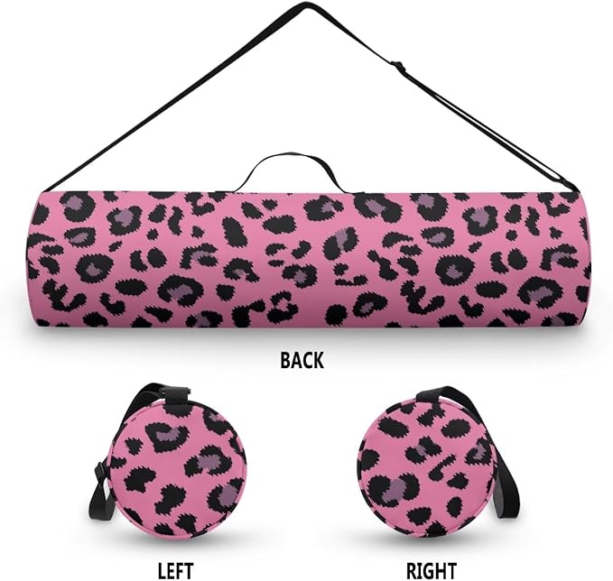 Yoga Mat Bag with Adjustable Shoulder Strap and Handle Zipper, 30in Wide x 6.3in Diameter for Yoga Mat Storage
