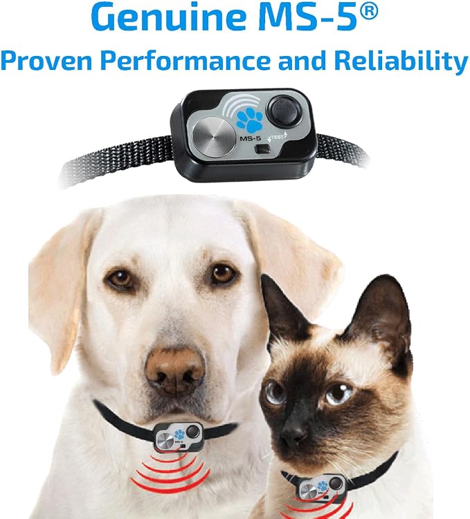 High Tech Pet Genuine MS-5® Automatic Smart Pet Door Collar, Tested & Certified for All Power Pet Doors - Water Proof, Battery Included, Complies with Power Pet Door Performance Warranty