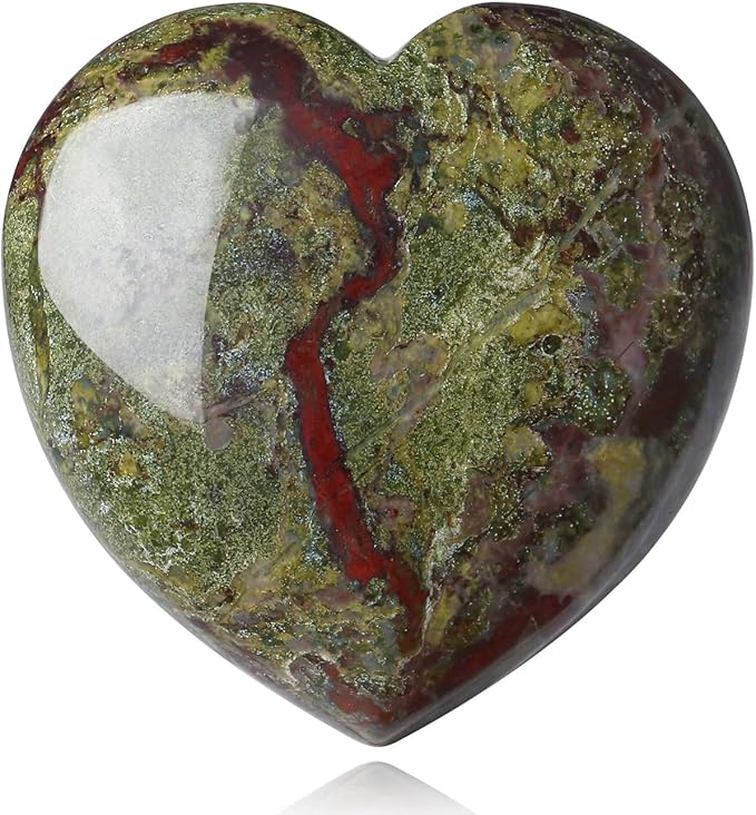 MAIBAOTA 60 mm Dragon Stone Crystals Large Heart Stone Healing Crystals Natural Crystal Heart Reiki Gemstone Polished Heart Shaped Rocks Meditation Mothers Day Crystal Gifts for Mom Her