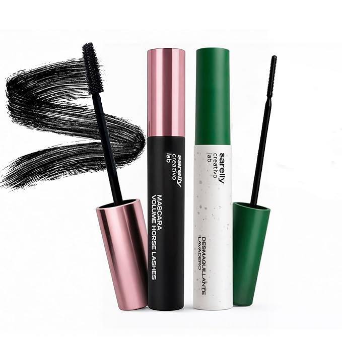 SARELLY, Eye Kit, Volume Horse Lashes Mascara + Lavadero Eye Makeup Remover, Sarelly Creative Lab