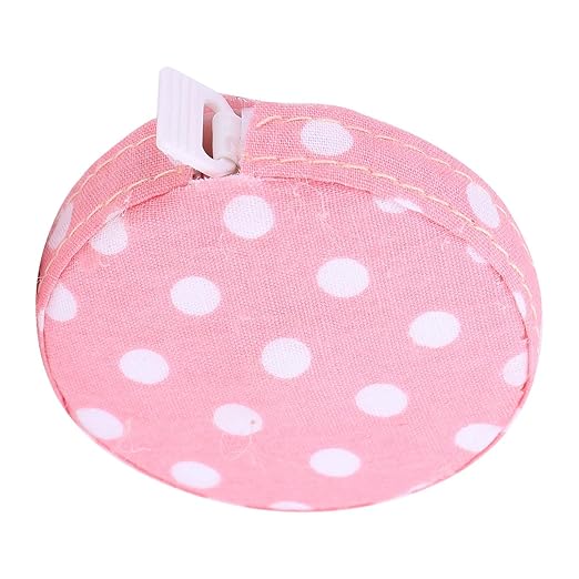 Akozon 150Cm 60In Accurate Body Tape Measure ctable Fitness Measuring Ruler Pattern 3 (No. 4 Rose Base White dot)