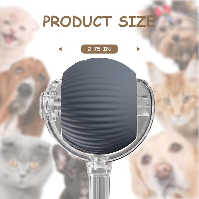 Interactive Cat Toy Automatic Moving Ball, Indoor Cats, Rechargeable, Gray