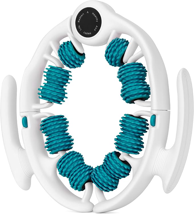 COZLOW Cellulite Massage Roller - Green - Anti-Cellulite Massager with Detachable Roller Handles for Thighs, Legs & Buttocks - Fascia Massage Tool for Lymphatic Drainage & Deep Tissue Therapy