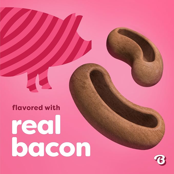 Benebone Treat Pod Refills for Benebone Puzzle Toys, Bacon Flavor Dog Treats, 9 Count