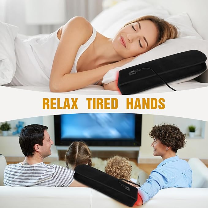 Red-Light-Therapy-for-Hands,Therapy for Finger Wrist,Near Infrared Light Therapy & Red Light Therapy for Body,Dual Wavelength 150 LEDs for Hands Pain Relief(16.5IN*8IN)
