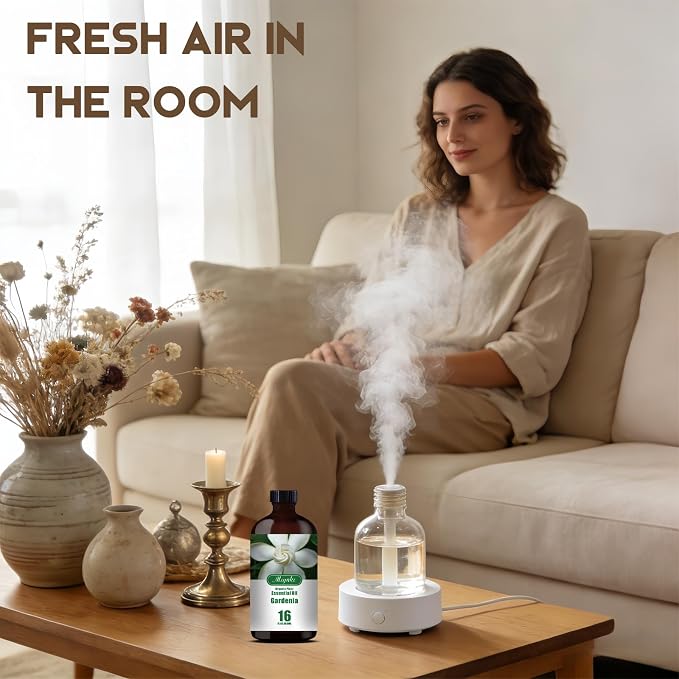 Gardenia Essential Oil, Gardenia Oil for Diffuser, Humidifier, DIY Candle, Soap, Romantic Scent, Massage, Gift Ready,Gardenia Fragrance Oil - MLYNKL Essential Oils (16.33 fl oz / 490ml)