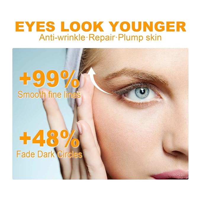 5D Peptide Anti-Wrinkle Eye Cream, Anti-Wrinkle Firming Eye Cream, 5D Peptide Anti Aging Eye Cream, Peptide Lifting Eye Gel, For Dark Circles and Puffiness (3pcs)