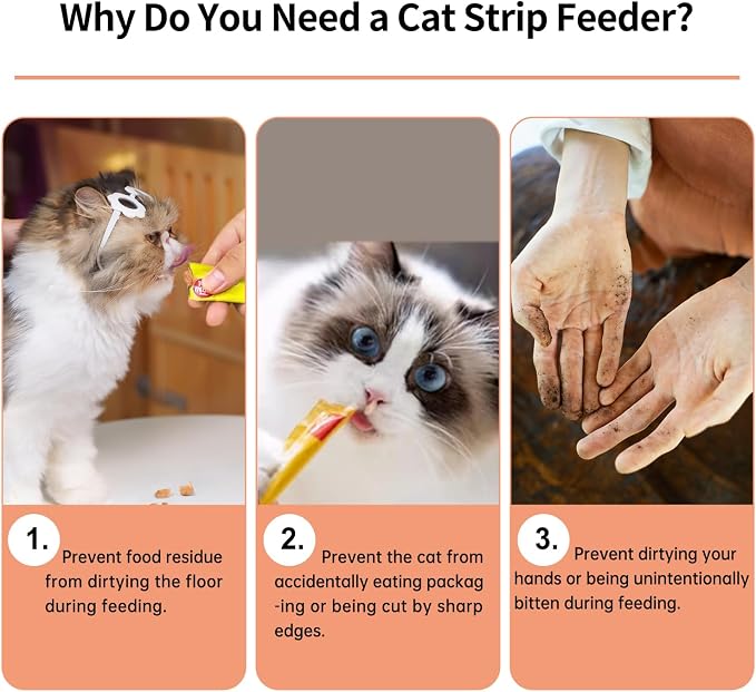 2pcs Cat Strip Feeders, Kitten Strip Squeeze Spoon for Wet Food and Liquid Snack, Cat Lickable Puree Treat Food Dispenser Pet Food Mixing Spoon Feeding Scoop for Pets (Green and White