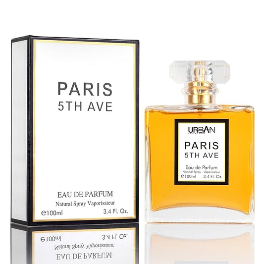 Paris 5th Avenue for Women Eau De Parfum - Top Notes of Aldehydes, Neroli, Ylang Ylang, Bergamot & Peach - Base Scents From Vetiver, Patchouli, Oakmoss, Sandalwood & Vanilla - Elegant 100ml Bottle