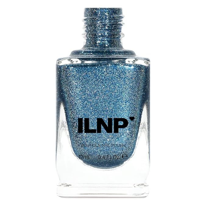 ILNP Arctic Lights - Icy Blue Holographic Metallic Nail Polish