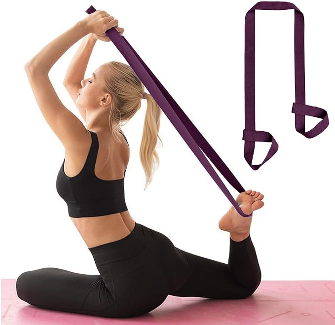 ZOOEASS Yoga Mat Strap, Adjustable Durable Yoga Mat Carrier & Stretching Strap, Multiple Color Choices