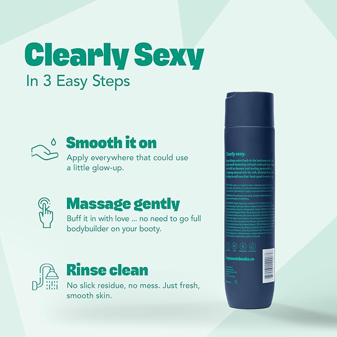 Bare It All BHA Salicylic Acid Body Wash with Oat Milk, Blemish Body Wash for Back Blemishes, Bacne, Cleanser for Clear, Smooth Skin 9.64 oz
