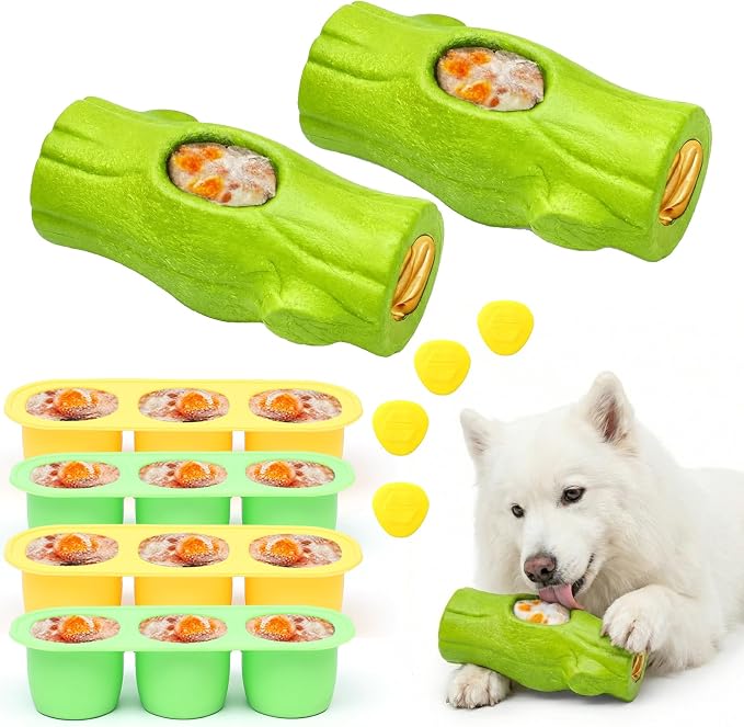 2 Pack Dog Toys for Aggressive Chewers Green