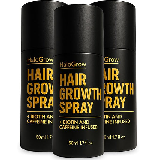 Hair Growth Serum Spray for Women & Men – Biotin & Caffeine Hair Loss Treatment, Anti-Thinning Hair Regrowth Oil, Advanced Thickening Formula (3 pack)