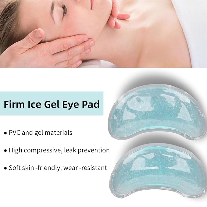 Under Eye Pads,Cooling Gel Eye Reusable Cold Eye for Puffy Eyes, Gel Ice Pack Cooling Eye Pads and Under Eye Patches for Redness and Eye Relax
