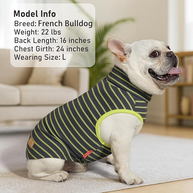 KYEESE 2Pack Dog Sweater for Small Dogs Soft Pet Coats Fleece Sweatshirt | Warm Turtleneck Dog Pullover Clothes, 4-Way Stretch & Lightweight Vest, Doggie Coat in Cold Weather, Daily Wear