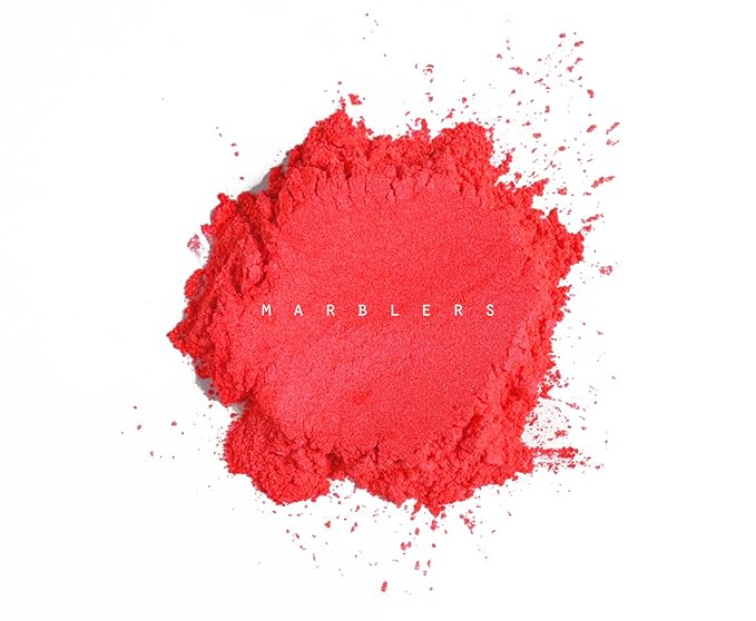 MARBLERS Fine Synthetic Mica Powder [Bubbly Pink] 0.11oz (3g) | Highly Pigmented | Non-Toxic, Vegan, Cruelty-Free | Lip Gloss, Lipstick, Bath Bomb, Nail Polish, Nail Art | Party, Body, Face Makeup