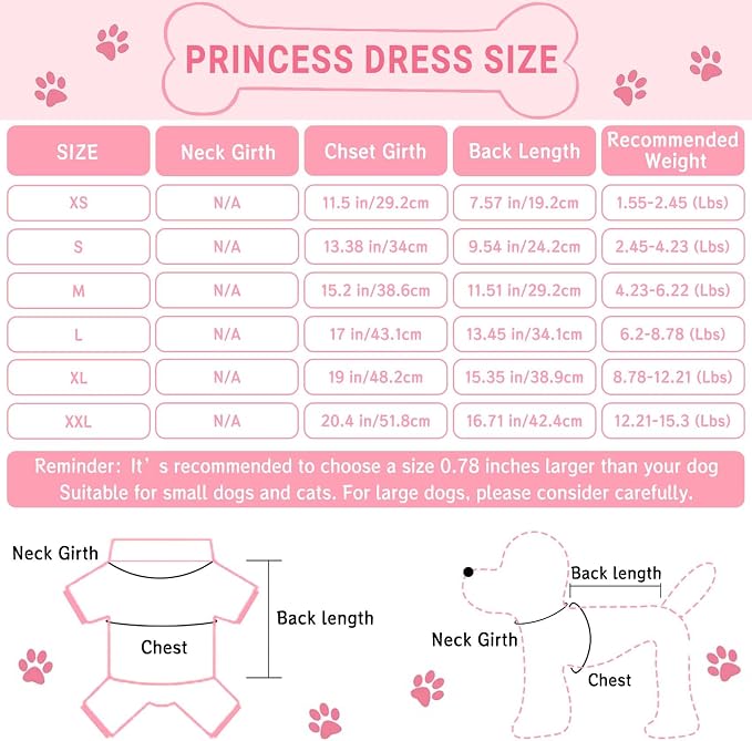 Dog Dresses, Fashion Pet Dog Clothes, Striped Mesh Puppy Dogs Princess Dresses (Blue, Medium)