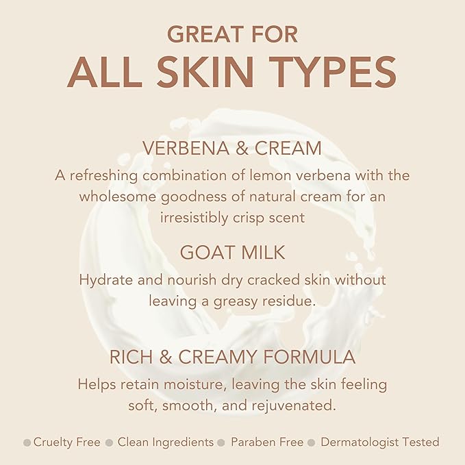 Dionis Goat Milk Body Lotion Verbena & Cream 8.5 oz (Pack of 1)