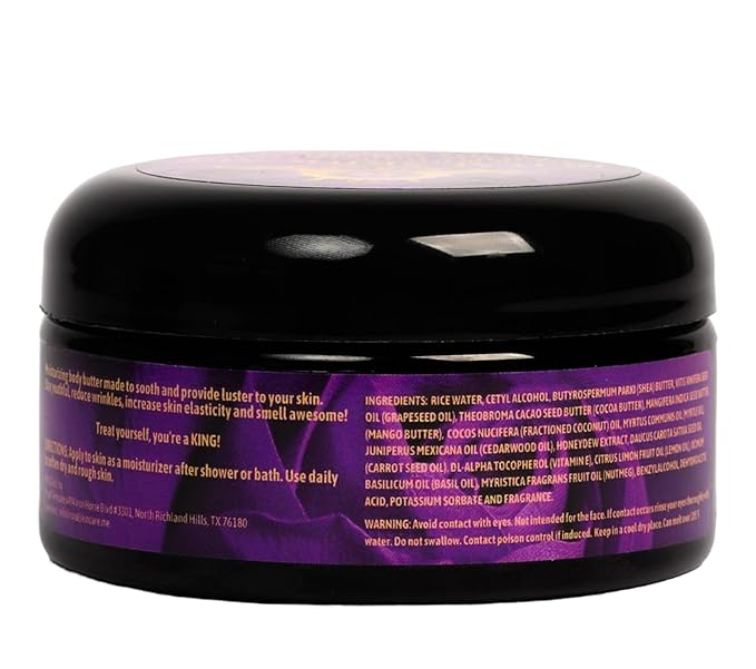 Dare To Roll, Royal Skincare Kings Premium Body Butter for Men - Hydrating Skincare for Men with Dry Skin, Uneven Skin Tone, Reducing Wrinkles, Restoring Skin Appearance, 8 oz, 12 oz (8 oz)