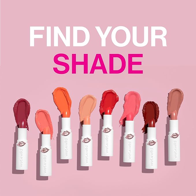 wet n wild Mega Last High-Shine Lipstick Lip Color, Infused with Seed Oils For a Nourishing High-Shine, Buildable & Blendable Creamy Color, Cruelty-Free & Vegan - Bellini Overflow