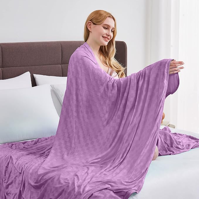 Cooling Blanket, Summer Cooling Blankets for Hot Sleepers, Arc-Chill Q-Max>0.5 Cool Fiber, Oeko-TEX 100% Certified, Soft, Breathable, Double-Side Bed Throw,Keep Cool for Adults Kids 90"x90"