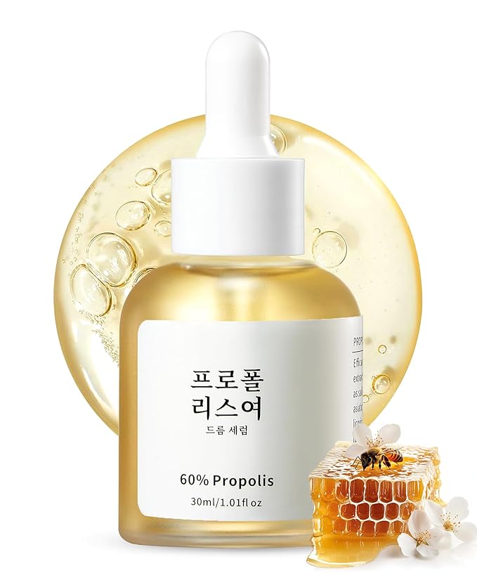 Propolis and Niacinamide Hydrating Facial Soothing Moisturizer, Glow Boosting Serum for Face for Acne-prone&Sensitive skin, Minimize breakouts, Korean skincare 30ml, 1 fl.oz