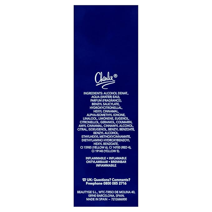 REVLON Charlie Blue by for Women, Eau De Toilette Spray, 3.4 Ounce
