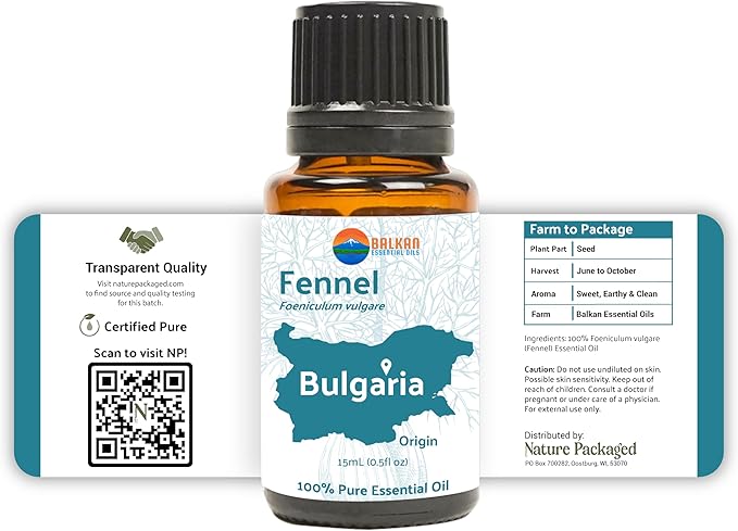 Fennel Essential Oil (Sweet Fennel) - Direct from Balkan Essential Oils - Pure Aromatherapy Diffuser Oils | 100% Pure Therapeutic Grade Natural Aceite de Hinojo 2lbs