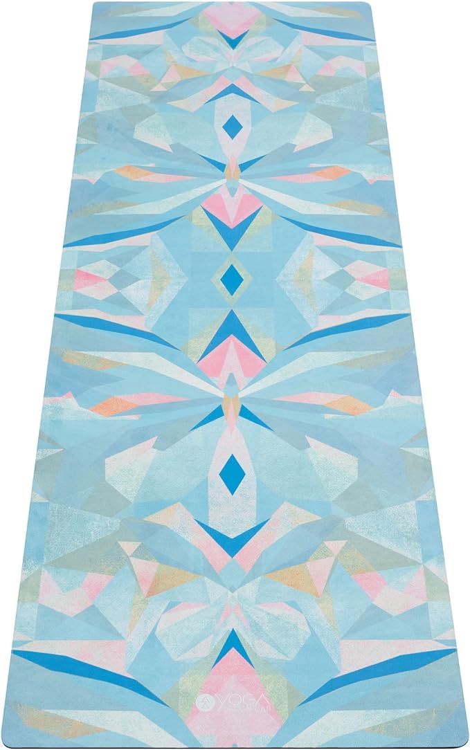 YOGA DESIGN LAB | The Combo Yoga Mat | 2-in-1 Mat+Towel | Eco Luxury | Ideal for Hot Yoga, Power, Bikram, Ashtanga, Sweat | Studio Quality | Includes Carrying Strap!