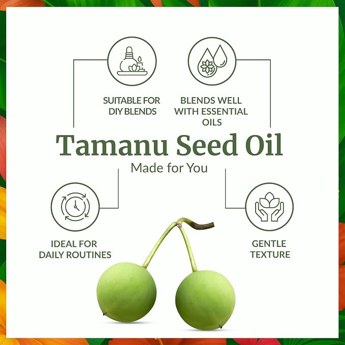 SVA Tamanu Oil 16 Fl Oz - for Face, Skin Care, Hair Care, Scalp Massage & Body Massage