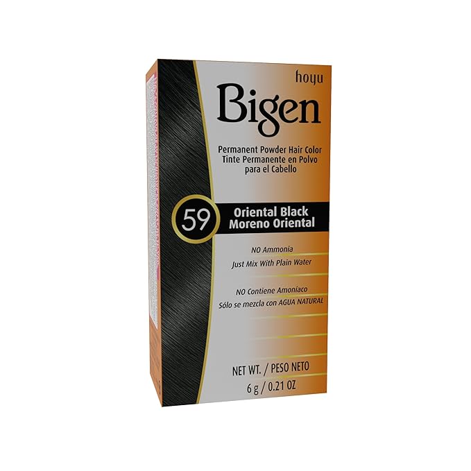 #59 Oriental Black Bigen Permanent Powder - 6 Pack