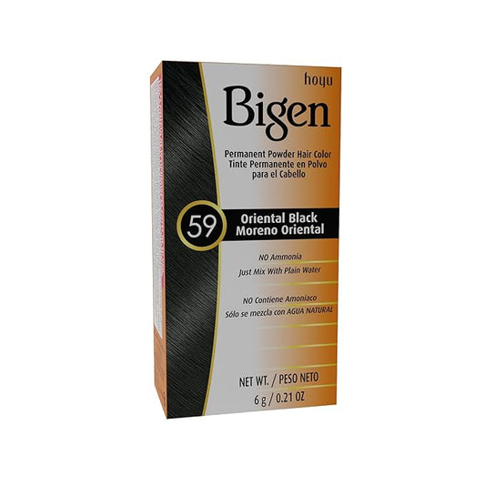 #59 Oriental Black Bigen Permanent Powder - 6 Pack