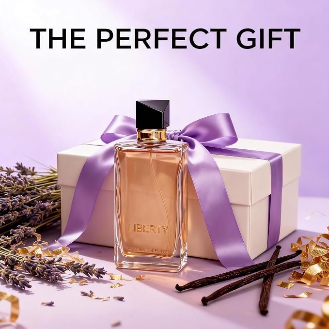 A CENTER Liberty Women's Floral Vanilla Perfume Cologne 3.4 Fl Oz Long Lasting Feminine Orange Blossom Scent Gift for Her