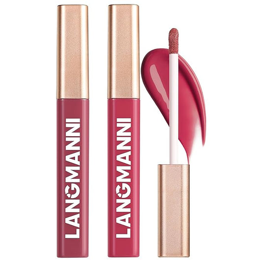 Jolilab 2 Colors Cream Texture Lip Gloss Set - Highly Pigmented,Hydrating, Moisturizing Makeup for Women(#9+10)