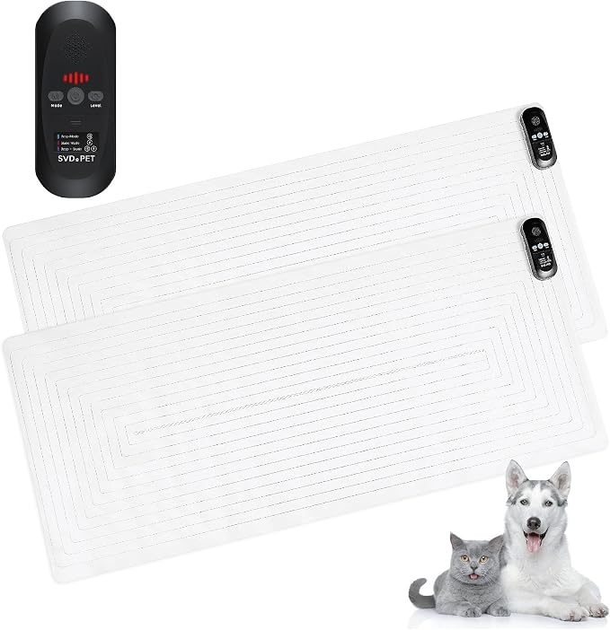 SVD.PET 2-Pack Scat Mat for Cats, Dog Shock Pet Training Mat, 48" X 20"