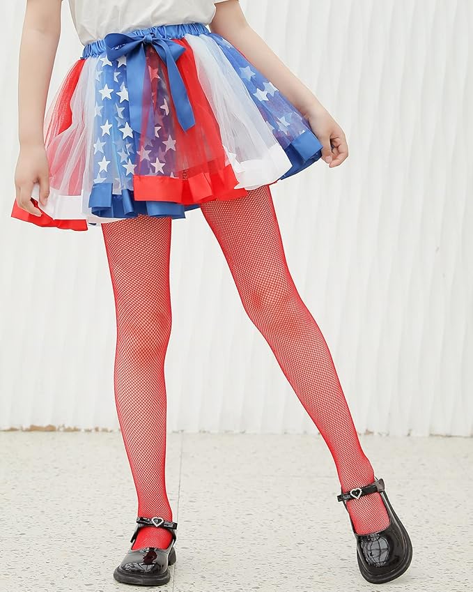 Girls Fishnet Stockings for Princess Dress High Waist Mesh Tights Cute Pattern Knit Socks