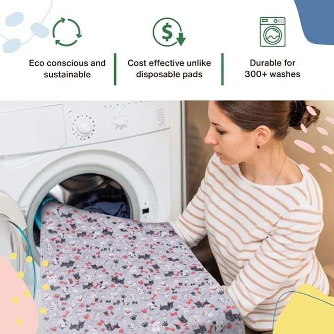 Caldwell's Pet Supply Co. 20x30 Washable Pee Pads for Dogs, Small | Reusable, Puppy Potty Mat, Waterproof, All Breeds, Set of 2